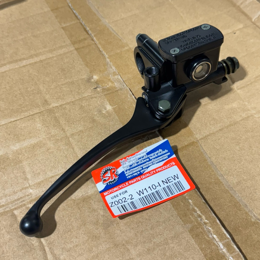 SR ปั๊มบน ขวา เกรดA สีดำ WAVE 110 125 CLICK Scoopy I ปั้มบน ปั้มเบรค ปั๊มบนเวฟ คลิก สกู้ปปี้ไอ เก่า  เวฟ110 125 110i