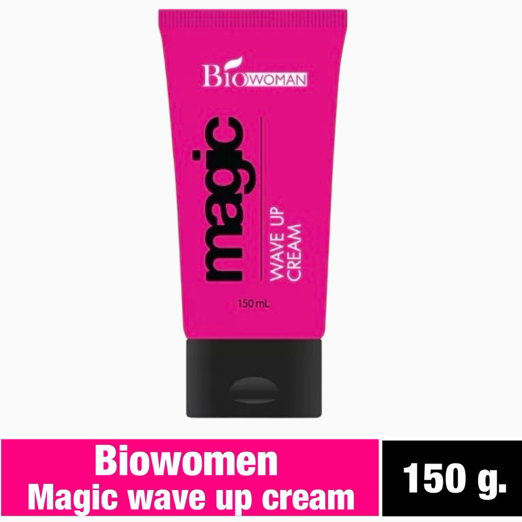 Biowoman Magic Wave Up Cream 150ml.ครีมจับลอนสำหรับผมดัด