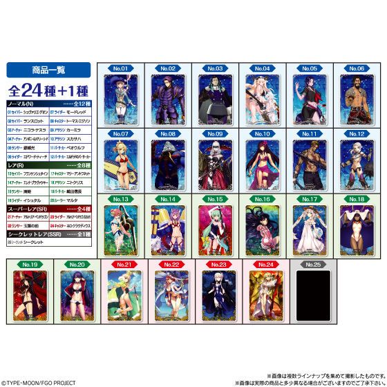 Fate Grand Order Wafers ชุดที่4,5,6 [2439037][2452765][2468675]งานแท้ของใหม่ในซีน