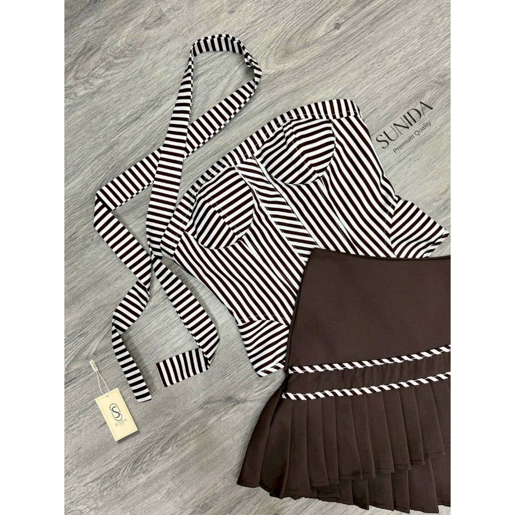 Sunida ชุดเซต 3 ชิ้น สไตล์เวียดนาม รุ่นนี้น่ารักแถมแซบ สไตล์สวยเท่ไม่เหมือนใครเก๋สุดๆ - รูปที่ 3