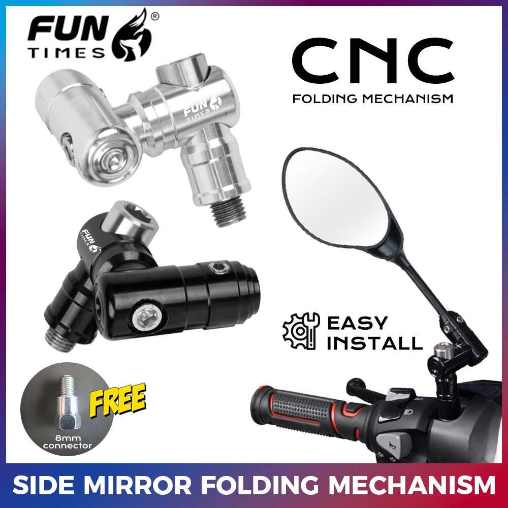 ขาตั้งกระจกมอไซค์ ปรับได้ 360องศา CNC ขากระจก หมุน 360 องศา อลูมิเนียมอัลลอยด์ ไปข้างหน้าวงเล็บขยา