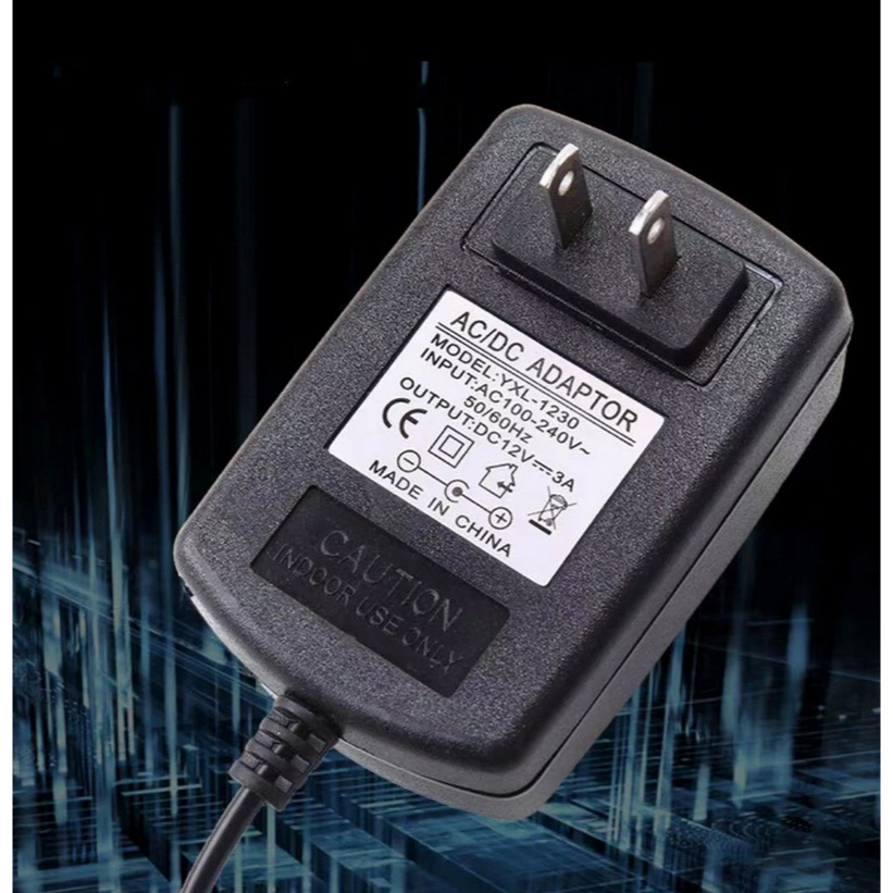 Adapter DC 12V 3A และสายไฟ