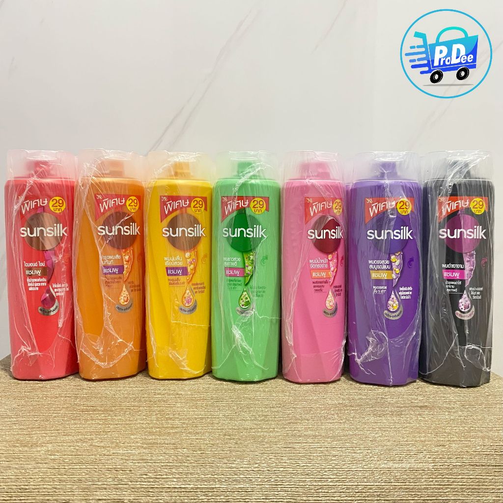 (แพ็ค 6 ขวด) ซันซิล แชมพู ขนาด 90-110 มล. จำนวน 6 ขวด Sunsilk shampoo 90-110 ml.