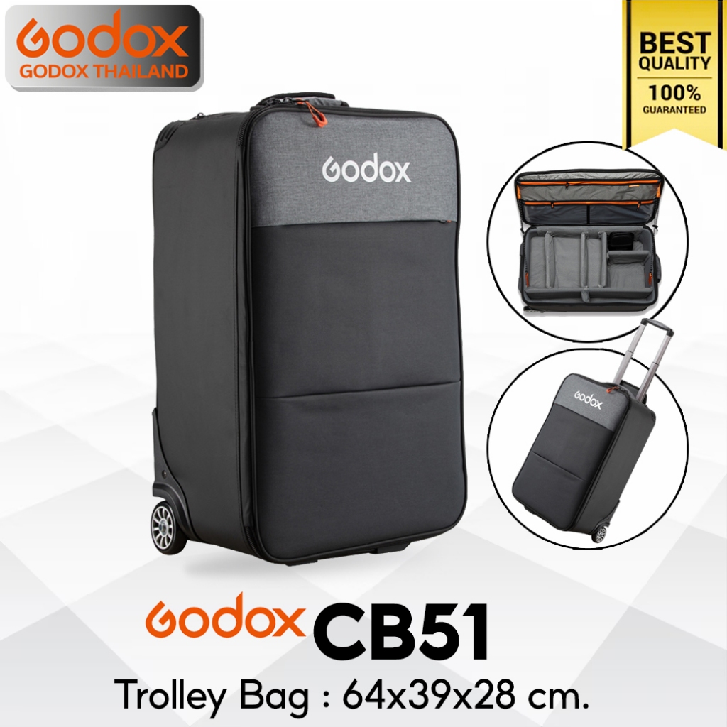 Godox Bag CB51 Trolley Bag For Camera, Flash, LED, Accessories กระเป๋าล้อลาก สำหรับ กล้อง และ อุปกรณ