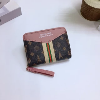 DD081#กระเป๋าสตางค์ใบสั้น 📌มีซิปใบสำหรับใส่เหรียญ 📌มีช่วงใส่บัตรงทั้งหมด4ช่อง 📌วัดสุด:หนังPU รุ่นใหม่！มาใหม่