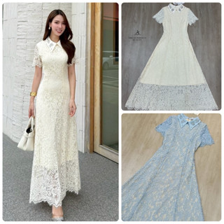 Abigail เดรสยาวลูกไม้ผ้านิ่มงานสวย