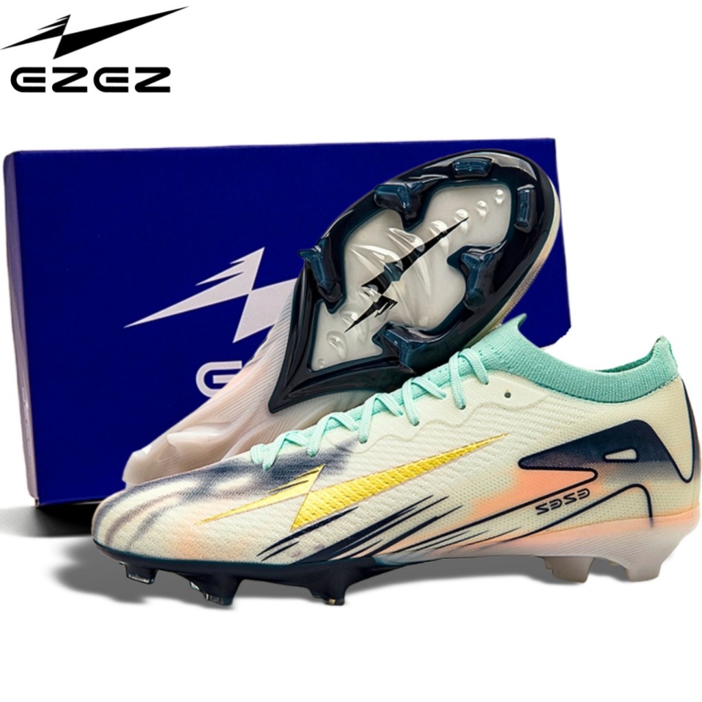 รองเท้าสตั๊ด [EZEZ（อีซี่）Typhoon Elite] รองเท้าฟุตบอลหนังแท้ ปุ่ม FG