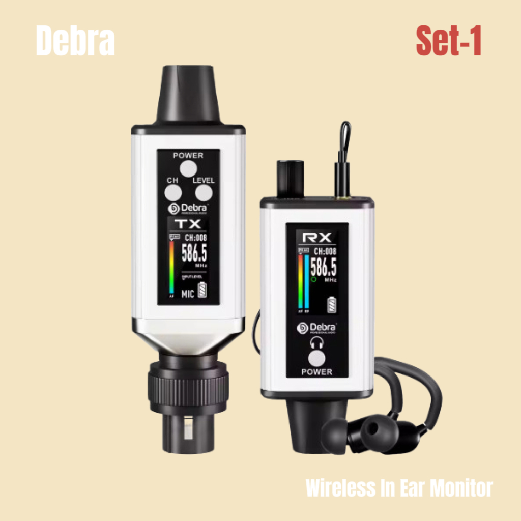 DEBRA MONITOR SET EM-BOX-3 in 1 Series Wireless Ear and mic