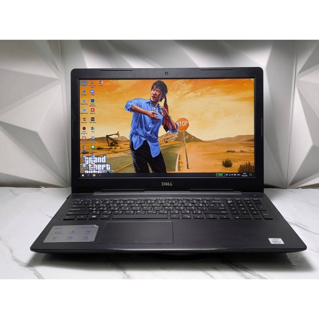 second hand notebook  โน๊ตบุ๊คมือสอง ได้สเปกดี gen10แบตเก็บ จอFull ราคาดี  Dell inspiron 15 3000  สเ