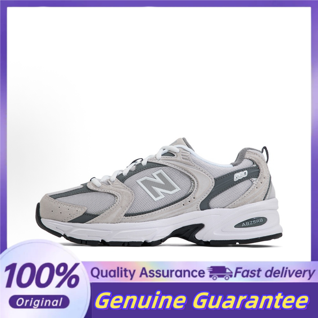 NB 530 รองเท้าวิ่ง Unisex สีขาวเงิน MR530SG