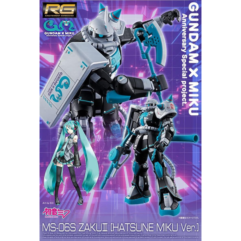 [P-Bandai] RG Zaku II (Hatsune Miku Ver.)