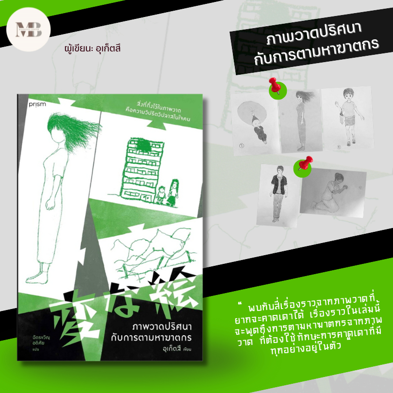พร้อมส่งหนังสือ ภาพวาดปริศนากับการตามหาฆาตกร ผู้เเต่ง อุเก็ตสึ  #MinibookCenter