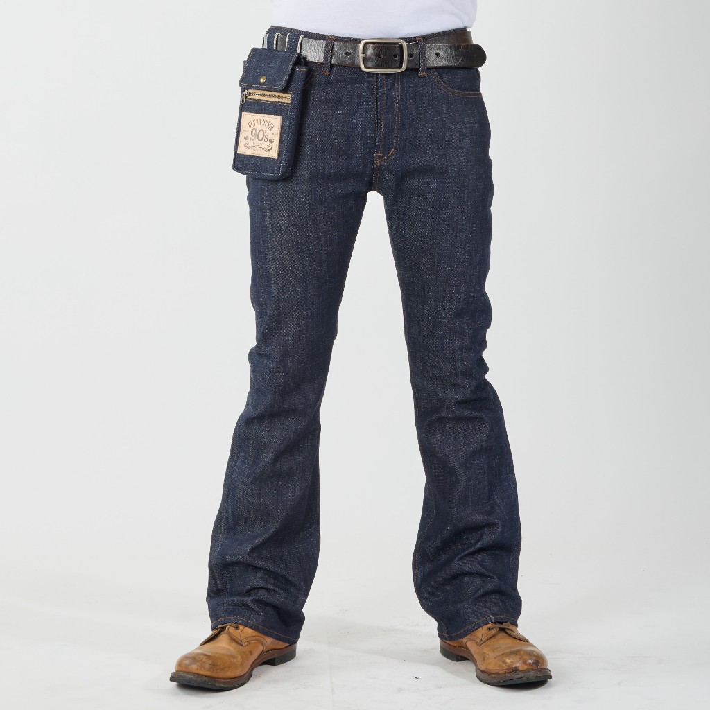 กางเกงยีนส์ข้าม้าผ้าดิบริมแดงWhale Jeansวัสดุพรีเมี่ยม อะไหล่ทองเหลืองแท้รมดำไม่ขึ้นสนิม ป้ายหนังแท้