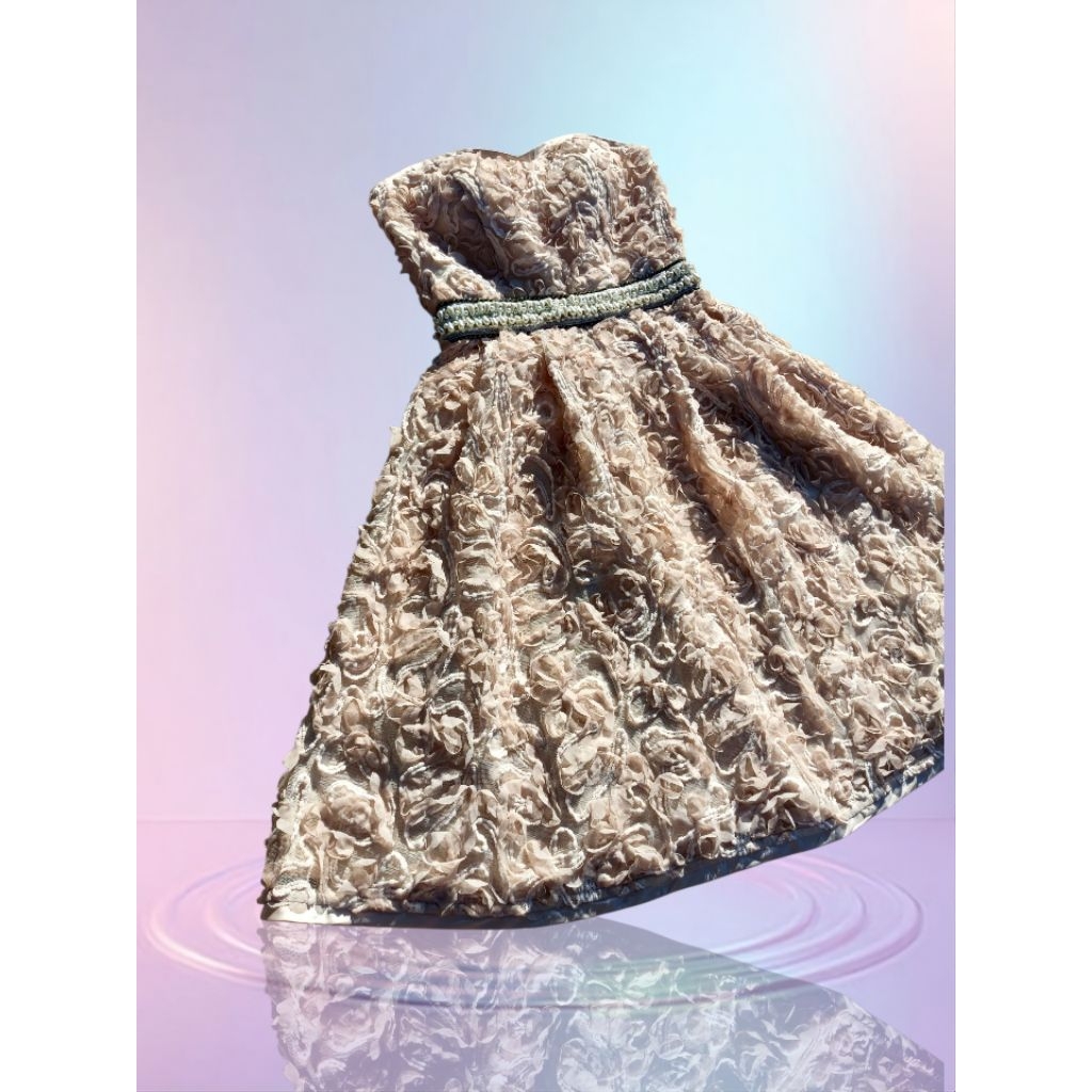 🇯🇵 Cute 3D Roses Lacey Japanese Brand Dress size S🇯🇵