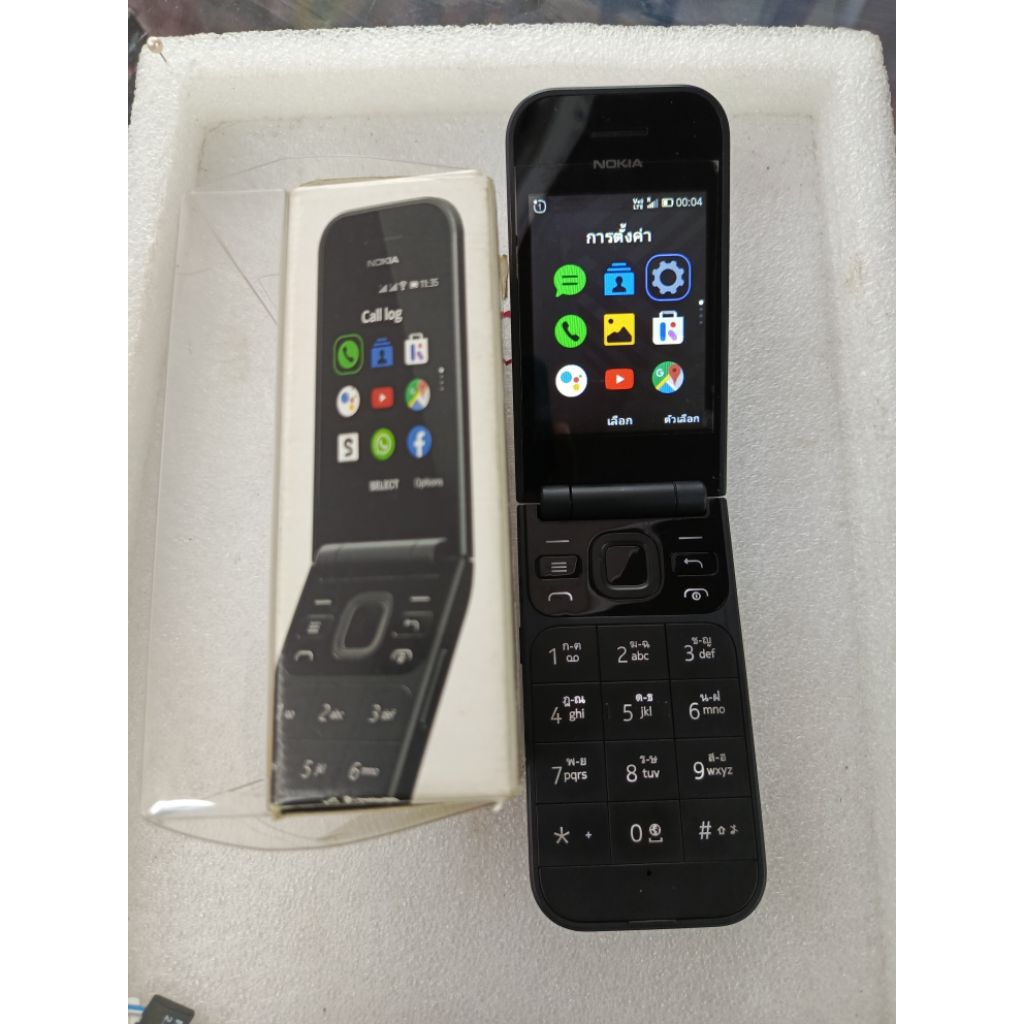 Nokia 2720 flip รองรับ Wifi เครื่องแท้ศูนย์ไทย มือถือฝาพับ สภาพดีพร้อมใช้งาน.