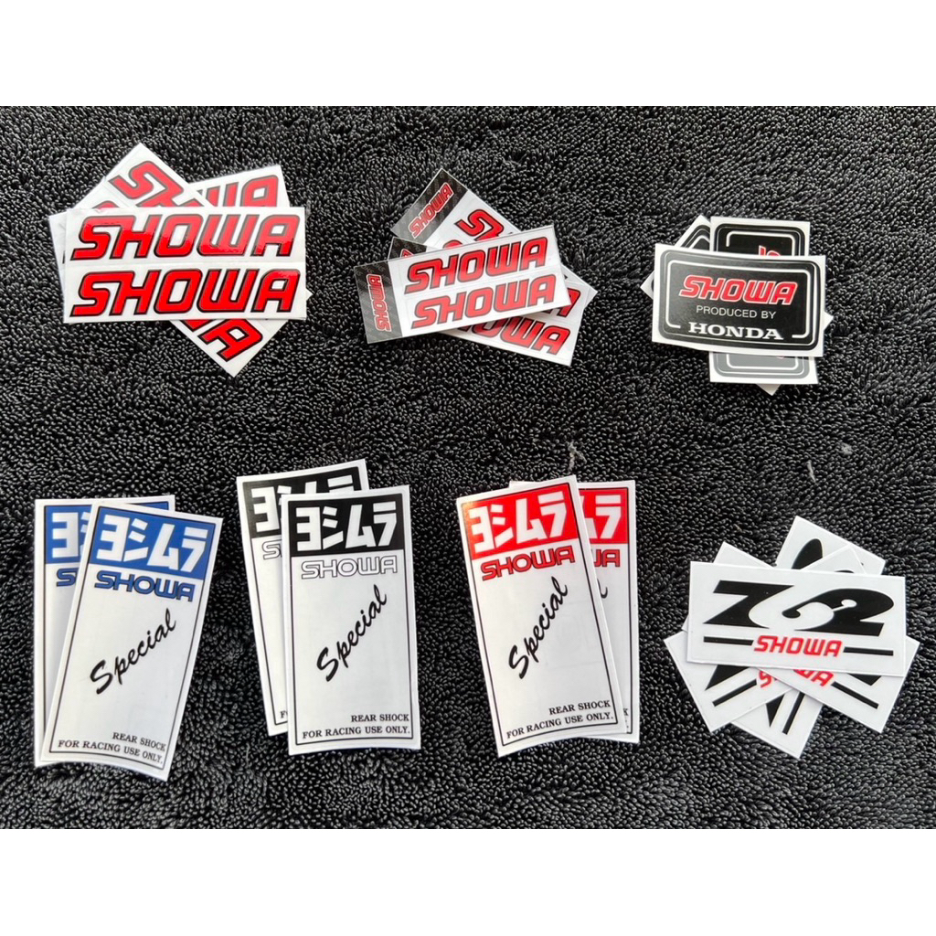 สติ๊กเกอร์โชว่า Showa โช๊คโชว่า เหมือนแท้ มีให้เลือกหลายแบบ