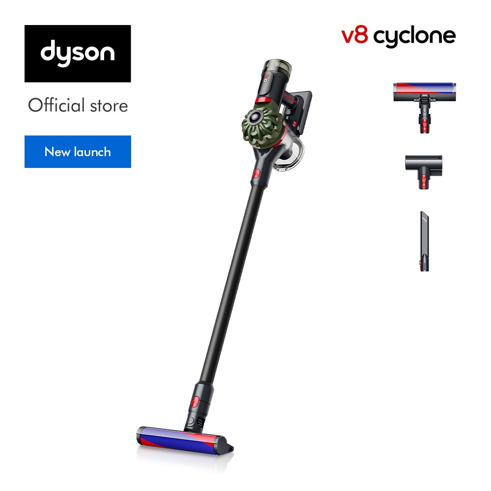 Dyson V8 Cyclone cordless vacuum (Black/Green) เครื่องดูดฝุ่น ไดสัน