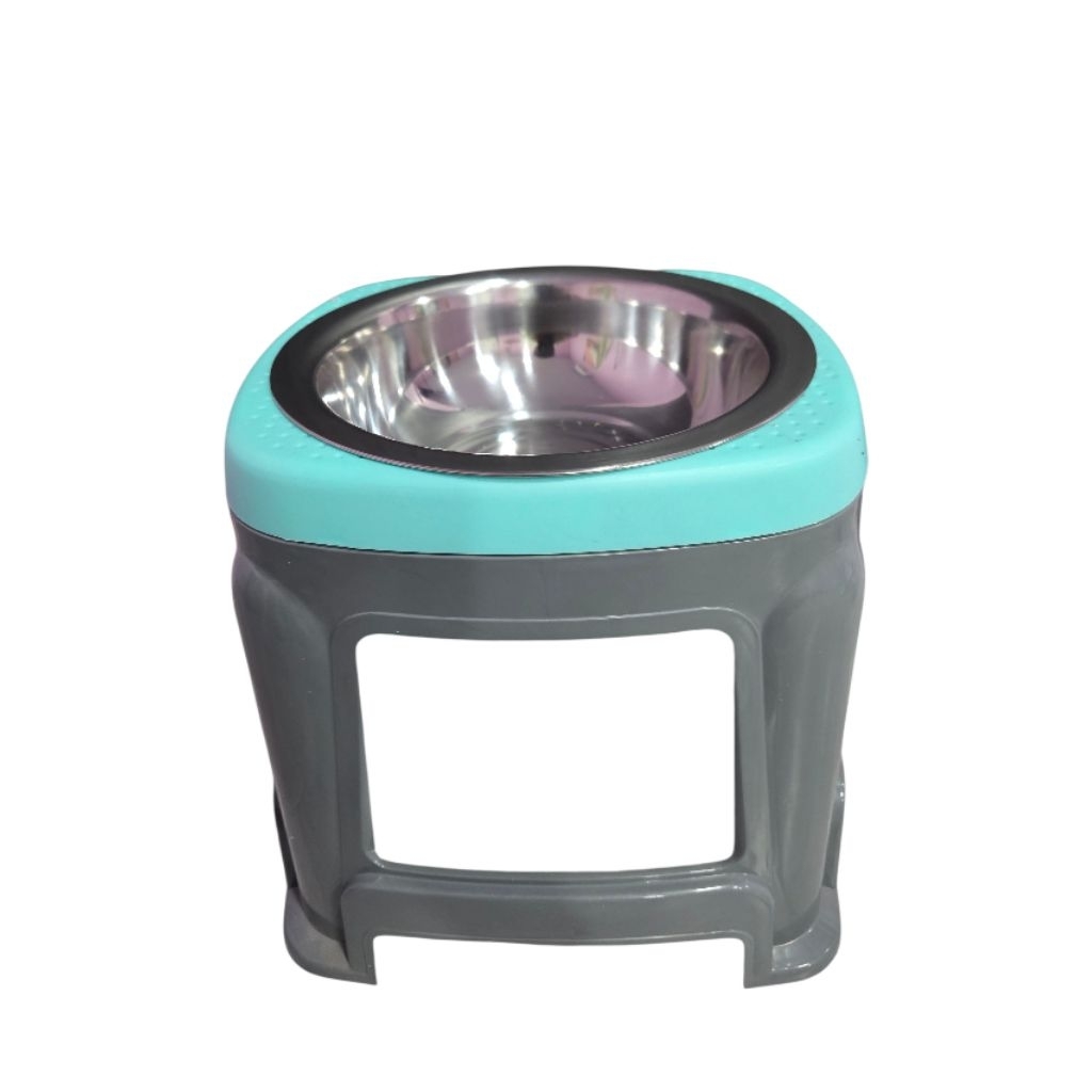 ชามสุนัขยกสูง ช่วยป้องกันกระดูกต้นคอเสื่อม ขาตั้งสูง 30 ซม ชามสแตนเลสเส้นผ่าศูนย์กลาง 25 เซนติเมตร - รูปที่ 4