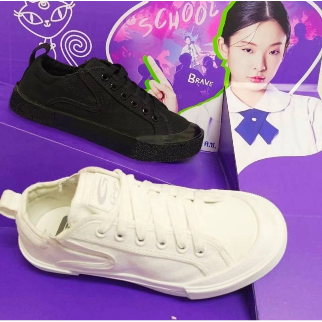 💦พร้อมส่ง💦 CATCHA แคทช่า รหัส-GW01 รองเท้าผ้าใบหญิง รองเท้าพละ สีขาว มีขนาด 36-41 รองเท้าผ้าใบแคทช่า รองเท้าพละ