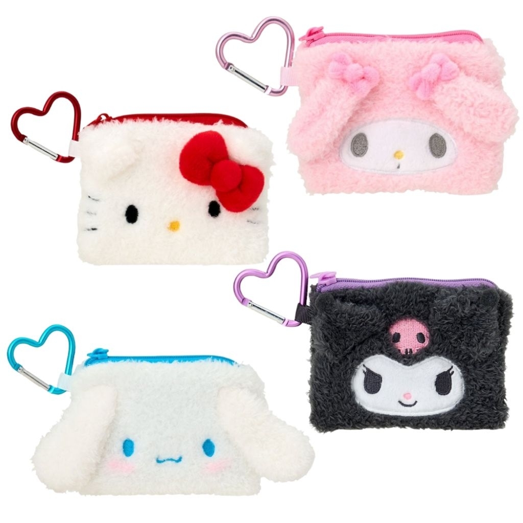 กระเป๋าใส่เครื่องสำอางค์แบบขน Sanrio Hello Kitty My Melody กระเป๋าเอนกประสงค์