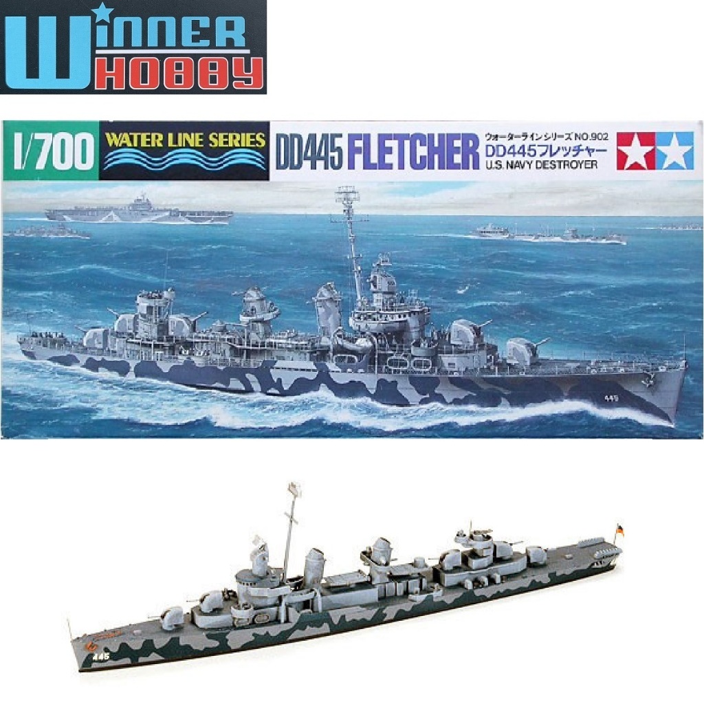 Tamiya 31902 U.S. Navy DD-445 Fletcher 1/700