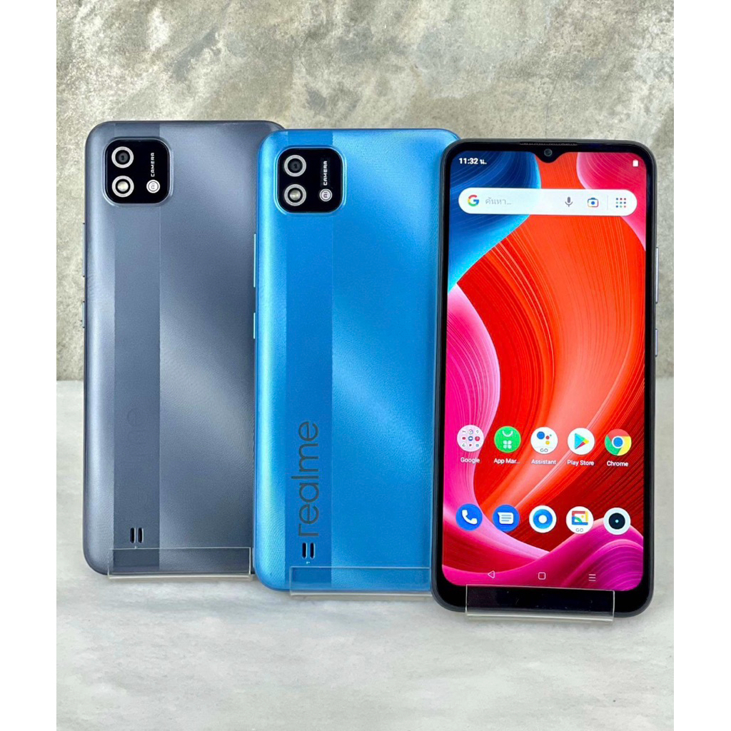 มือถือเรียว มี c11(2021) เครื่องแอนดอย 11 ตัวแบตทน มีประกันสินค้าพร้อมส่งฟรีชุดชาร์จ