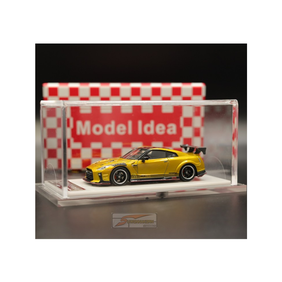 Model Idea  1/64 Nissan GT-R R35 Topsecret Gold