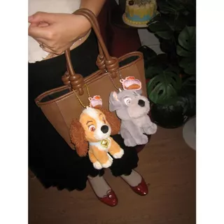 Disney Lady and The Tramp Keychain - พวงกุญแจดิสนีย์