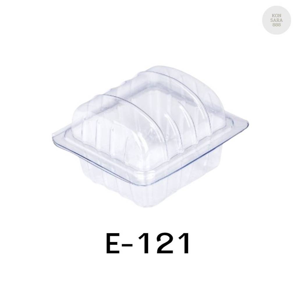 กล่องเบเกอรี่ E-121 ฐานใส จำนวน 100 ชุด 211025