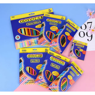 สีไม้ 12 สี แท่งสั้น แท่งยาว ดินสอสีไม้ ดินสอสีเด็กอนุบาล ระบายสี ระบายสีเด็ก เครื่องเขียน ระบายสีเด็กอนุบาล