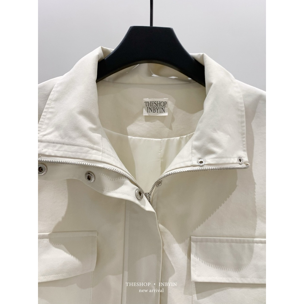 inbyin เสื้อแจ็กเก็ตคอตั้ง แต่งกระเป๋าหน้า ผ้าดีอยู่ทรงสวย (พรี 15 วัน) - รูปที่ 6