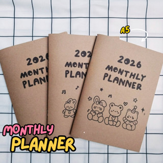 สมุดแพลนเนอร์ 2026 รายเดือน monthly planner2026 ขนาด A5 จำนว…