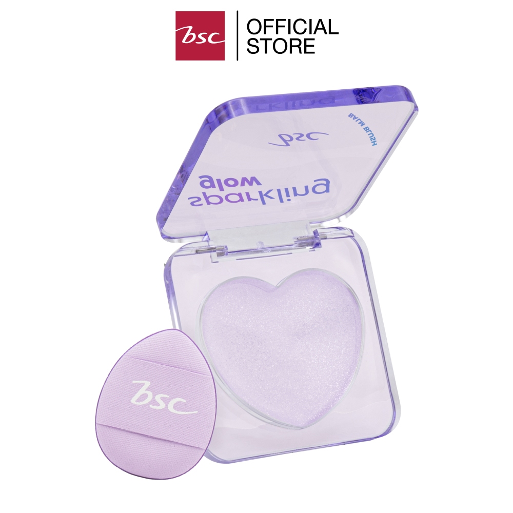 BSC SPARKLING GLOW BALM BLUSH ผลิตภัณฑ์ตกเเต่งผิวหน้า แก้ม รอบดวงตา หรือริมฝีปาก บลัชออนเนื้อเจลใส
