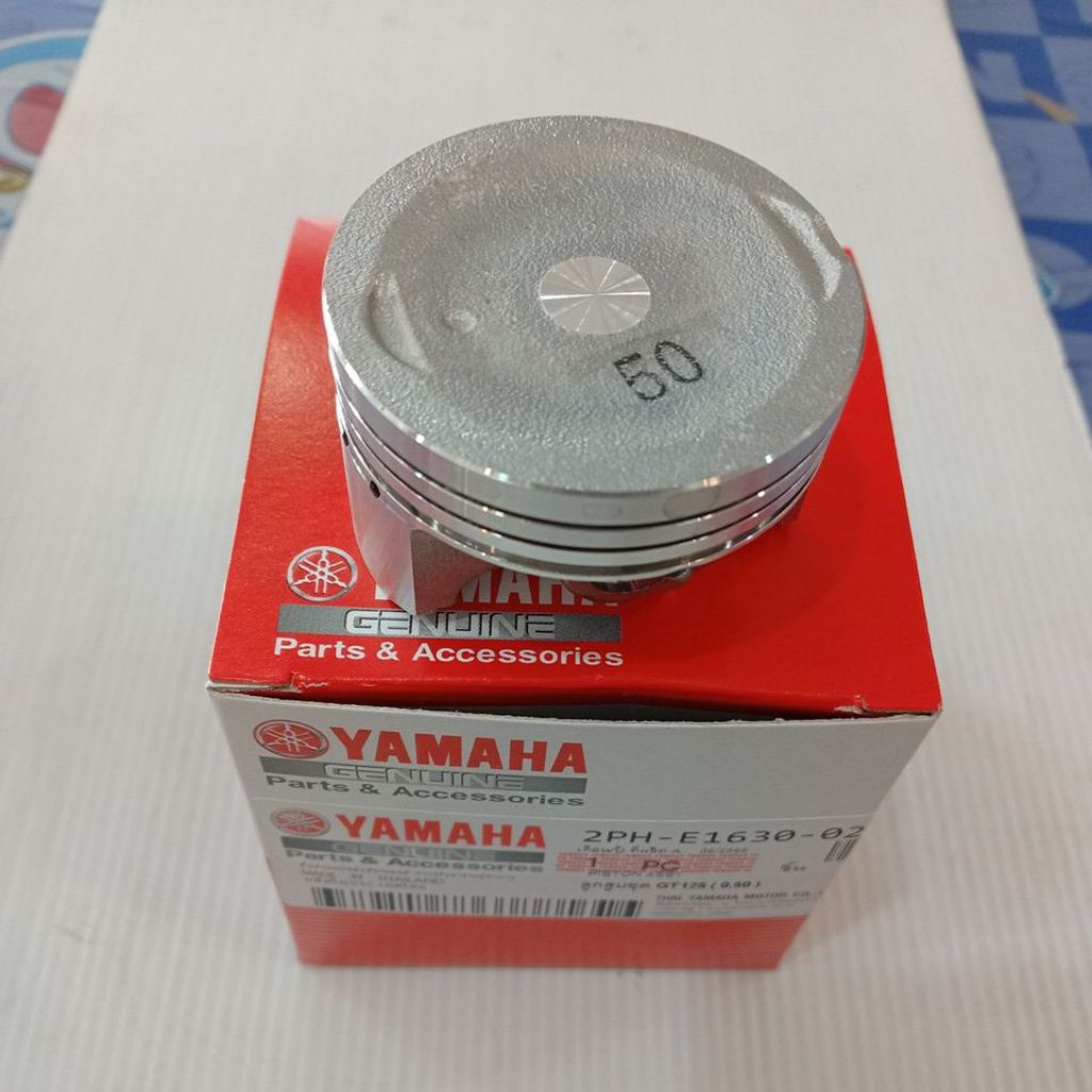 ลูกสูบชุด GT-125,(2BM, 2PH) ใช้ได้กับ FINO-125, Q-BIX, GRAND -FILANO ไฮบริด (สลัก13มิลขนาดลูกสูบ52มิล) ครบชุด ราคา ชุดละ ราคา ถูกที่สุด ดีลบีเคเค