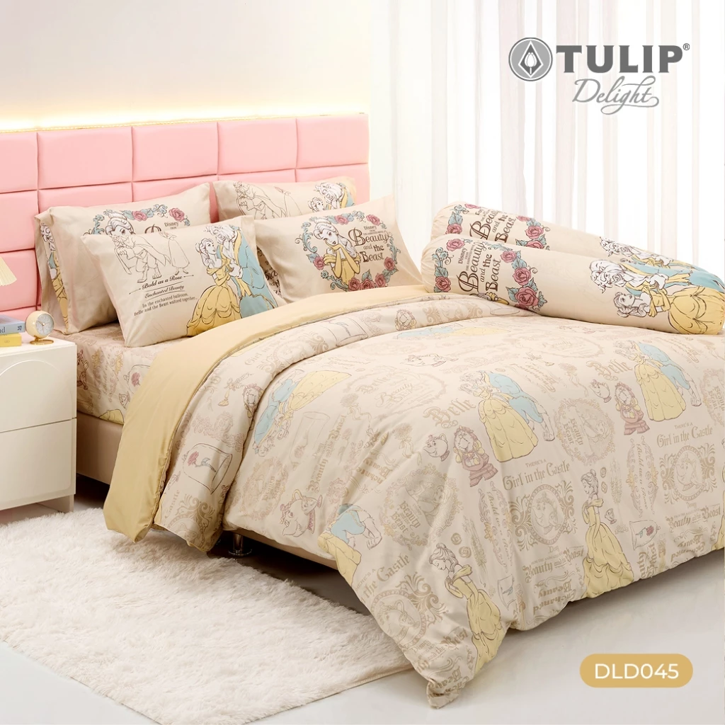 TULIP Delight เจ้าหญิง Princess DLD045 ลิขสิทธิ์แท้ดิสนีย์ ชุดเครื่องนอน ผ้าปูที่นอน ผ้าห่มนวม disney