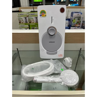 HITACHI เครื่องทำน้ำอุ่น กำลังไฟ 4800 วัตต์ รุ่น HES-48G สีขาว สีดำ ประหยัดไฟ 5 ดาว