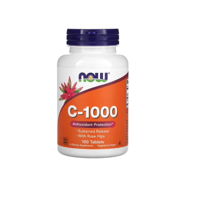 NOW Foods, C-1000, 100 Tablets วิตามินซี
