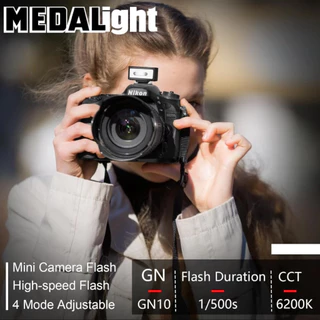 [พร้อมส่ง] Flash MEDALight F1 แฟลชหัวกล้อง Medalight น้ำหนักเบาแต่แข็งแรง แฟลชกล้อง Ricoh GR III / Fuji / Sony และอื่นๆ