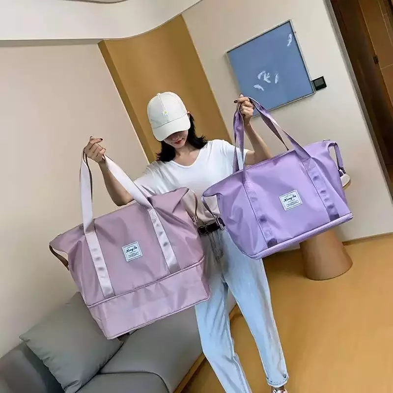 C.330【พร้อมส่ง】กระเป๋าเดินทาง กระเป๋ากีฬา กันน้ำ ผ้าออกซ์ฟอร์ด เนส เรียบง่าย แมทช์ง่าย แฟชั่น ฮอตฮิต