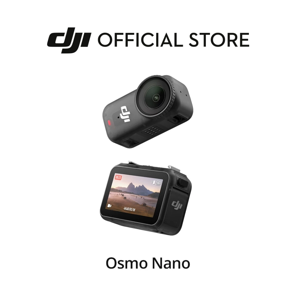 [พร้อมส่ง 128GB] DJI Osmo Nano - Action Camera | 1/1.3 Sensor 4K | เเถบเเม่เหล็ก 2 ด้าน | เเบตเตอรี่ใช้คู่กัน 2