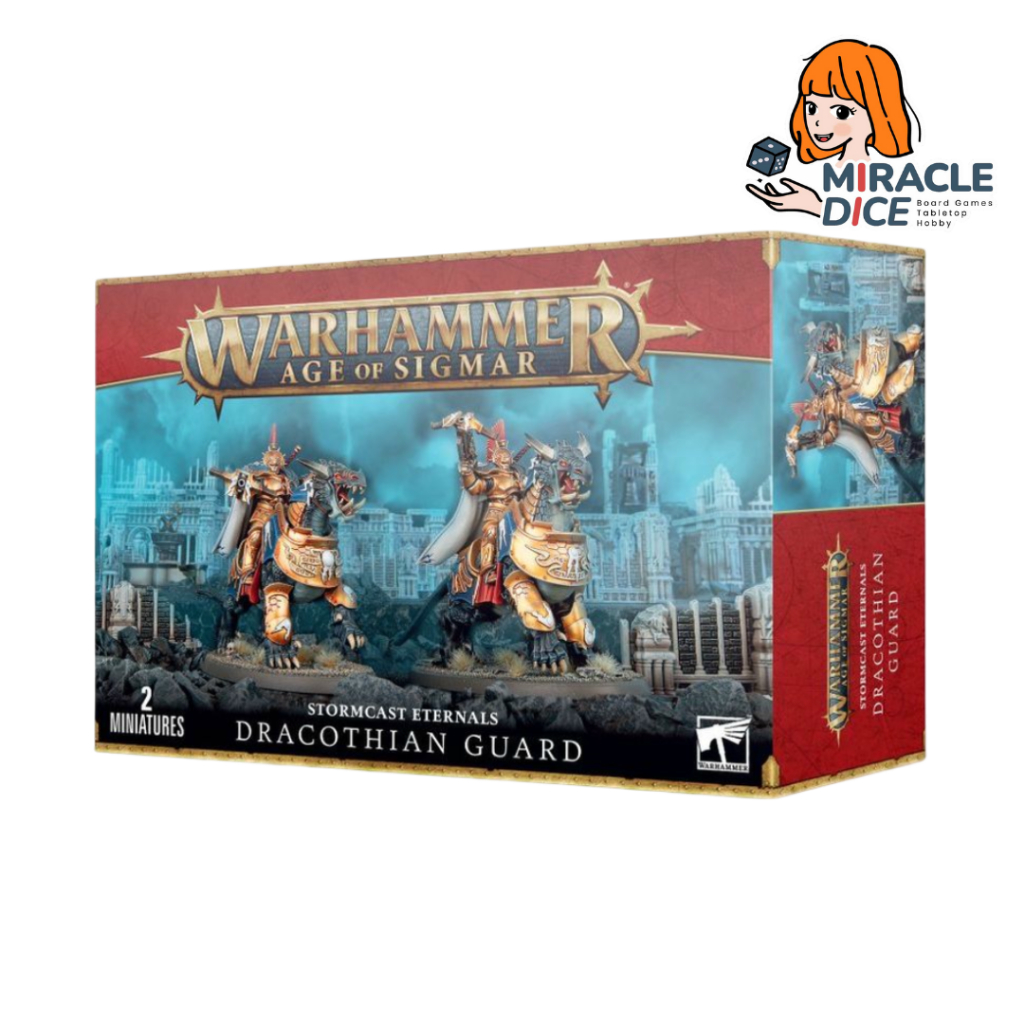 [พร้อมส่ง] Warhammer AOS : Stormcast Eternals : Lord-Celestant On Dracoth/Dracothian Guard
