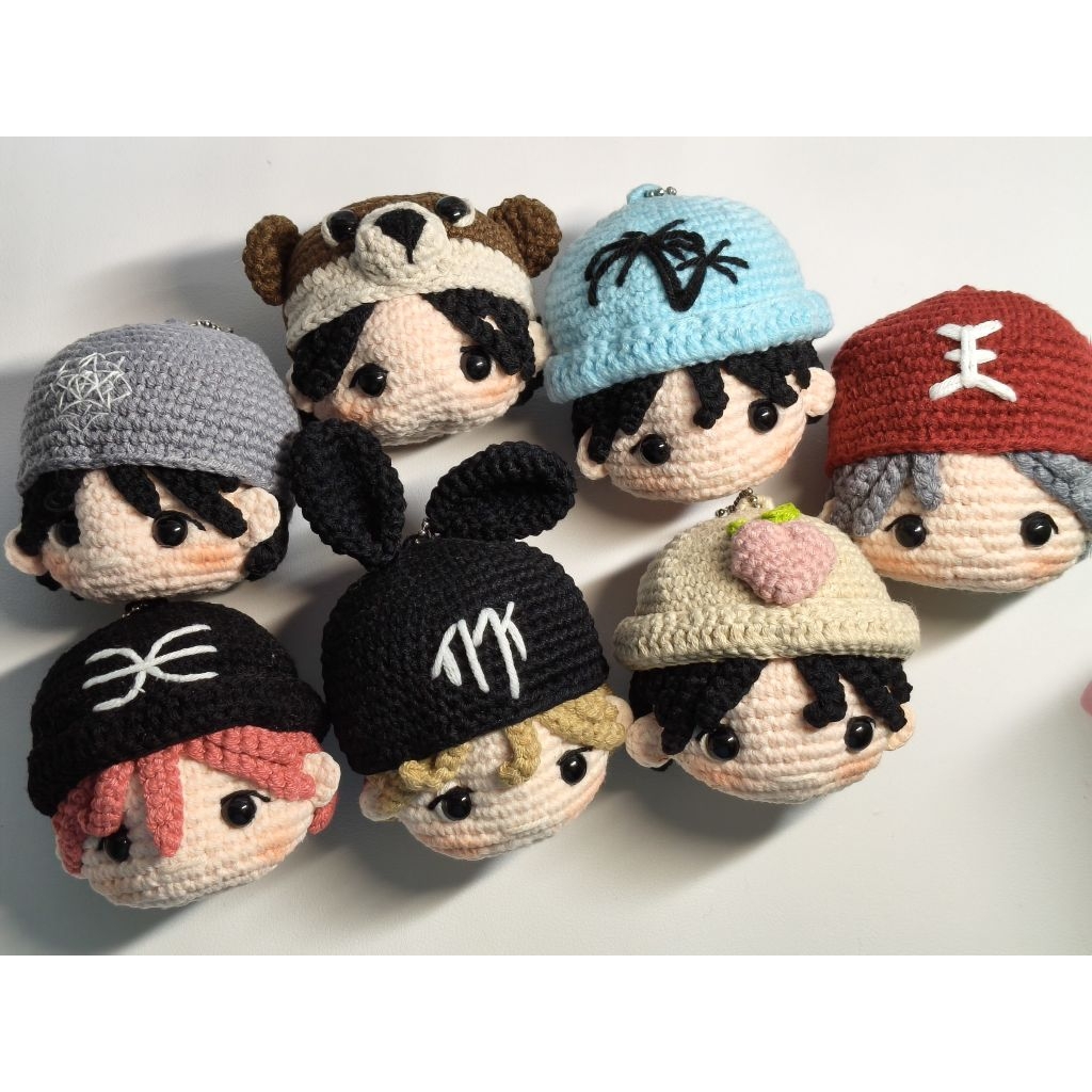 พวงกุญแจไหมพรม Got7 เจบี มัคคึ แจ็คสัน ปาร์คจินยอง ชเวยองแจ แบมแบม คิมยูกยอม กัซเซบึน