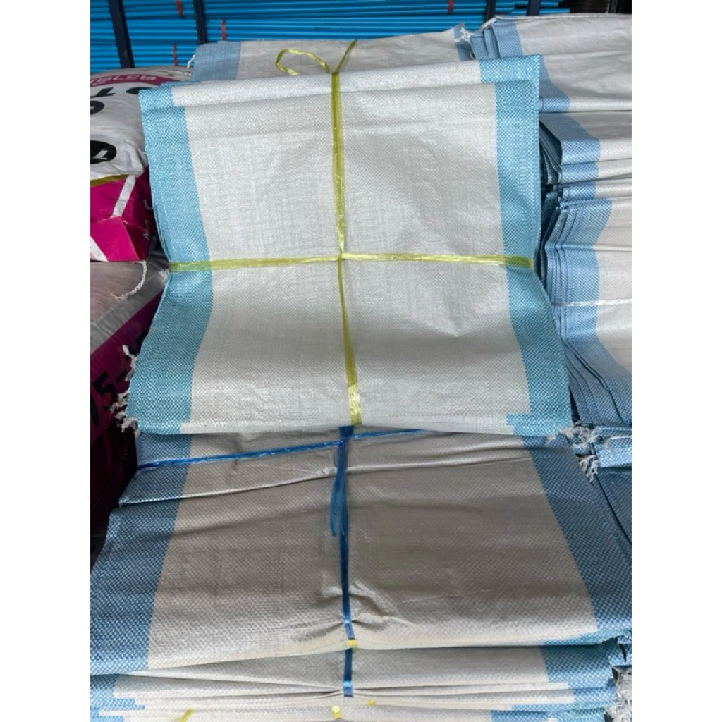 กระสอบนิ่ม 30 กิโลแพ็คละ 100 ใบ (ใหม่)มือ1(ฟ้า) ขนาด 20x36