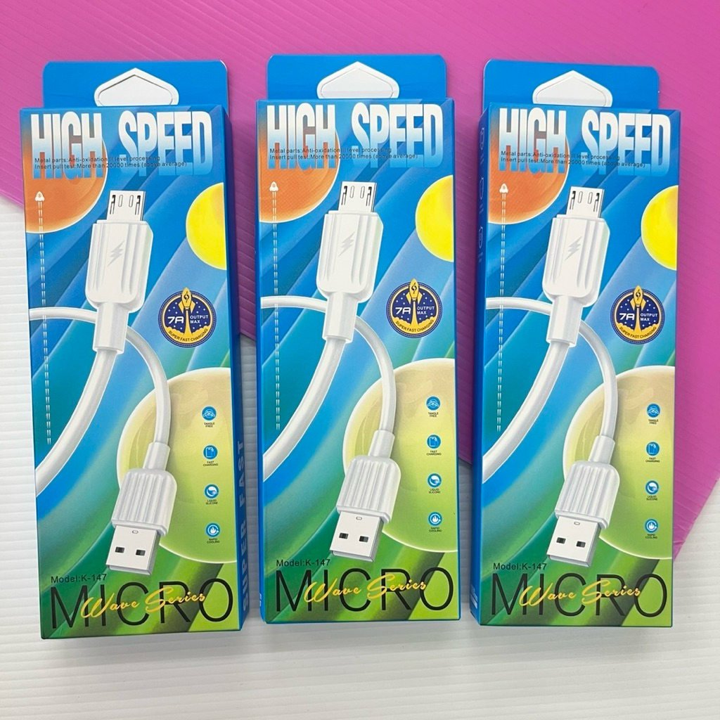 (ยกโหล 12 ชิ้น) No.258 สายชาร์จ USB MICRO ความยาว 1 เมตร