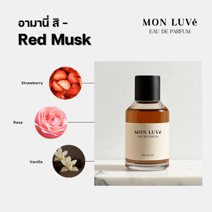 น้ำหอม Si Red Musk Inspired by mon luvé ขนาด30ML