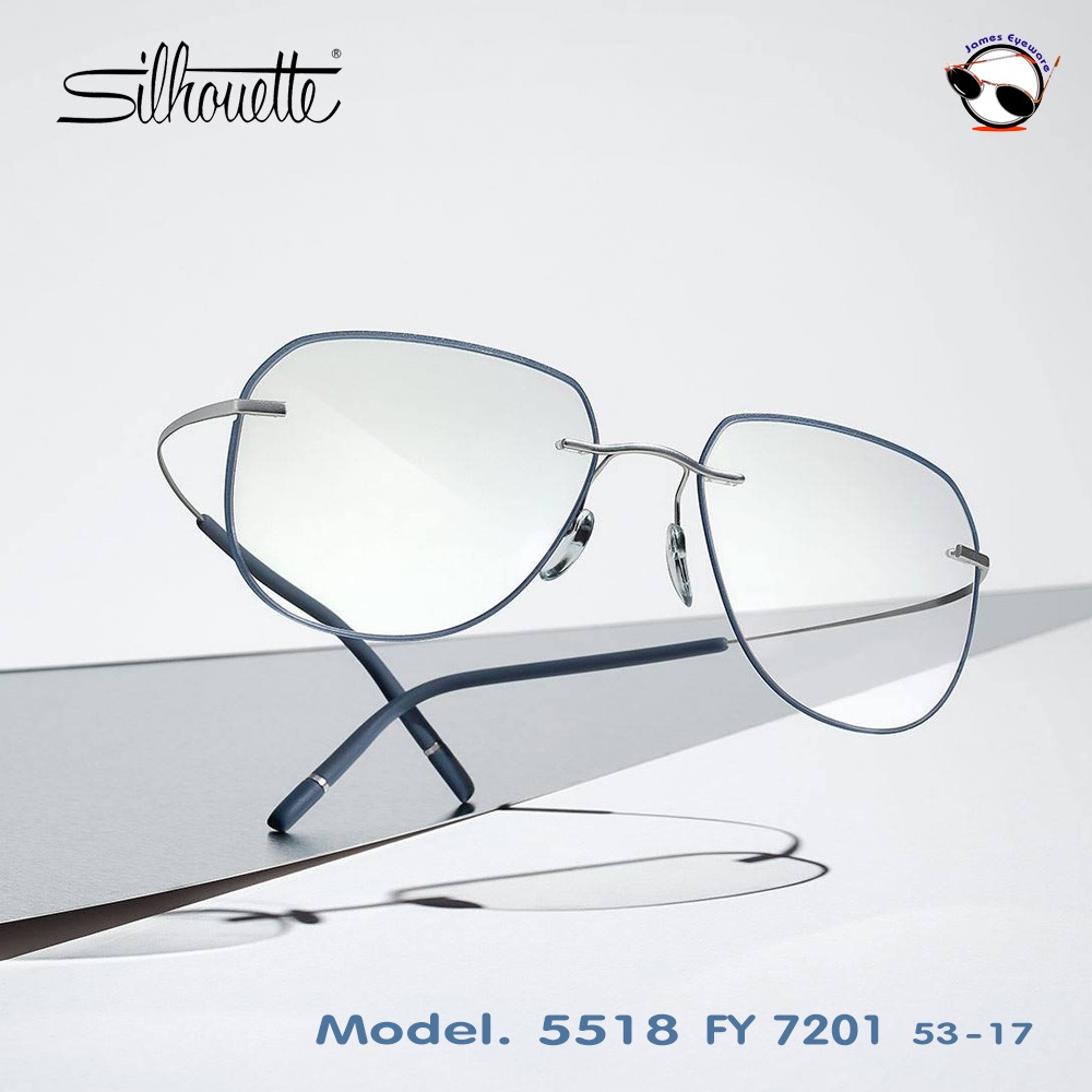แว่นสายตา Silhouette รุ่น 5518  FY 7201 แว่นไร้กรอบคุณภาพสูง เปลี่ยนแบบทรงได้ พร้อมตัดสายตาราคาพิเศษ