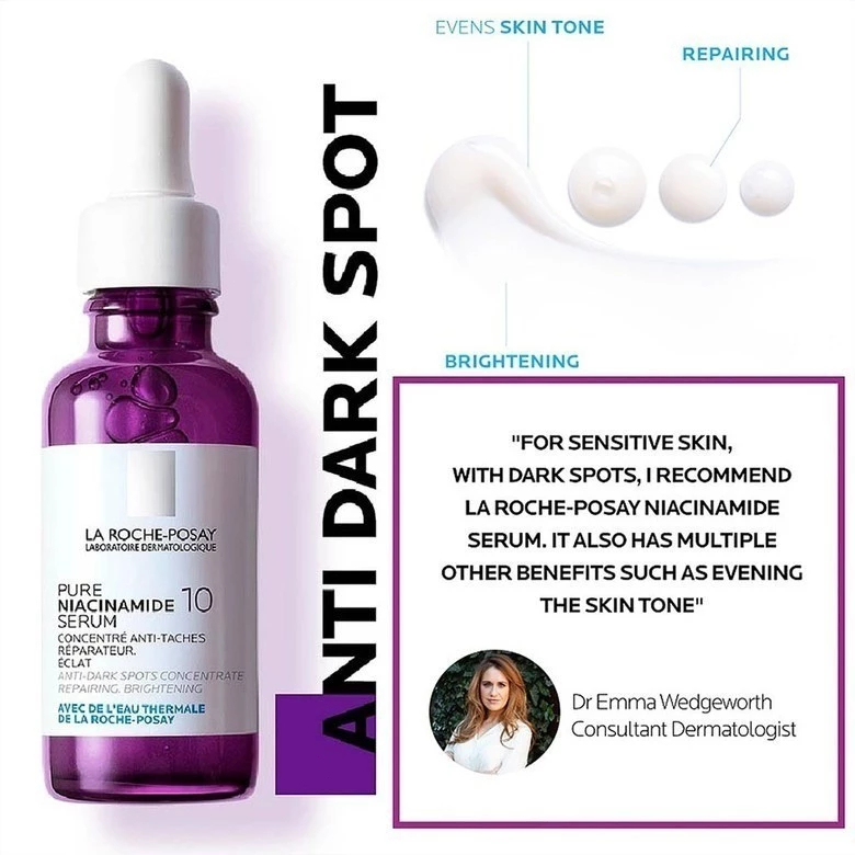 LA Roche Posay Serum ลา โรช-โพเซย์ เซรั่มบำรุงผิว 30ML(Effaclar/Hyalu B5/Mela B3)