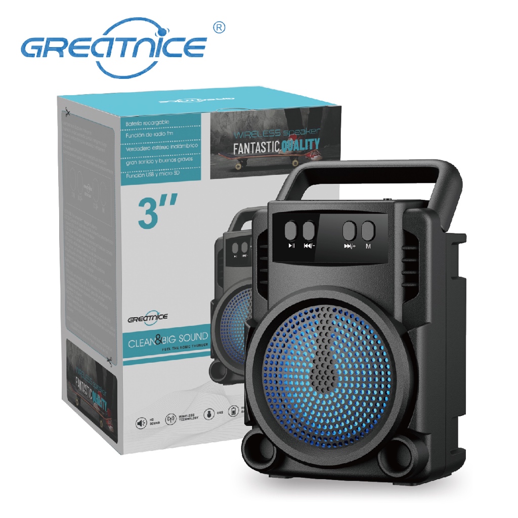 GTS-1360 ลำโพงบลูทูธ ขนาด 3 นิ้ว