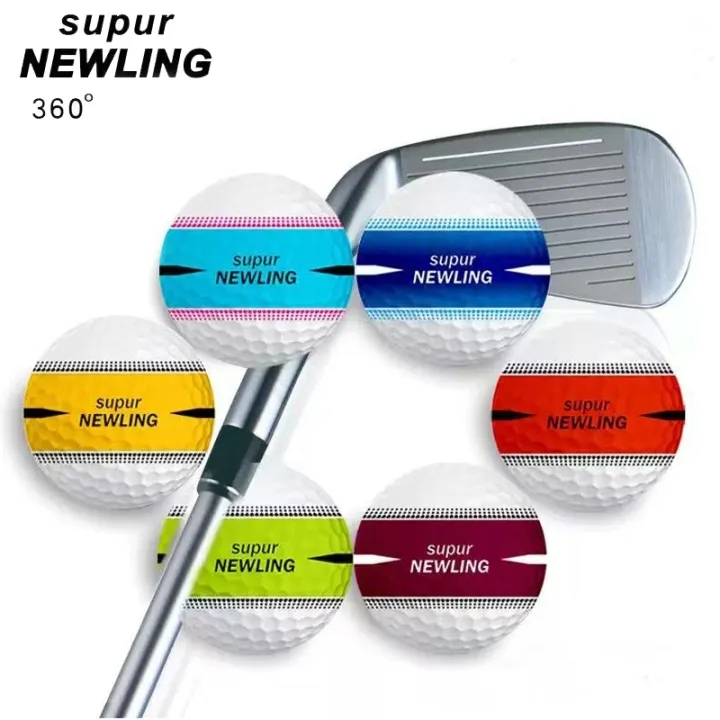 ลูกกอล์ฟ สำหรับตั้งไลน์พัตต์ ลูกกอล์ฟสามชั้น 360 ° ลูกกอล์ฟระยะไกลพิเศษ ลูกกอล์ฟการแข่งขันสามชั้น Golf Ball