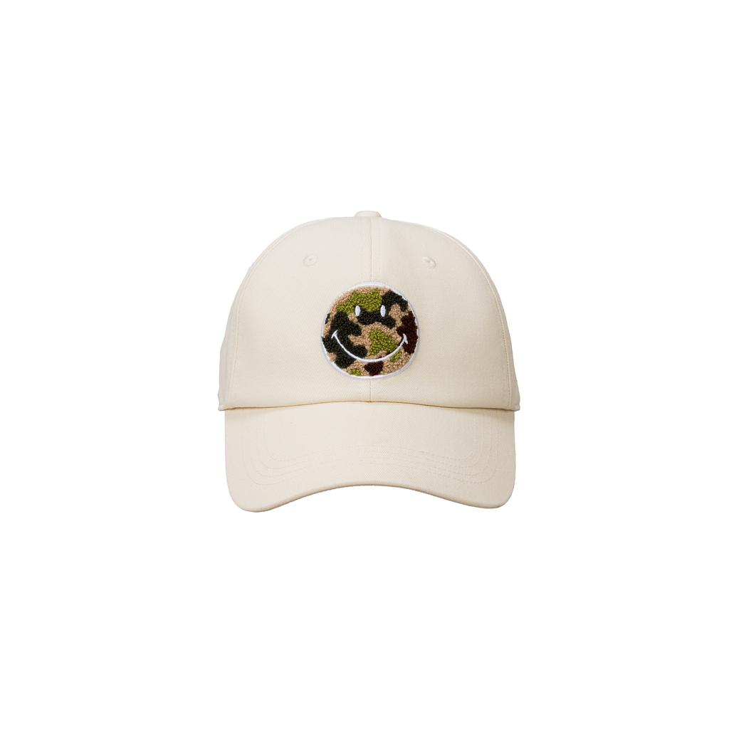 SMILEY® WOODLAND BEIGE BASIC LOGO CAP (BEIGE)